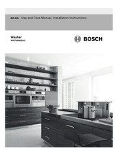 Bosch WAT28402UC Use And Care Manual / Installation Instructions
