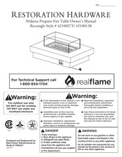 RealFlame 42100140 Owner's Manual