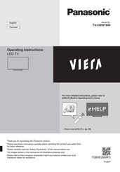 Panasonic TX-32DST606 Operating Instructions Manual