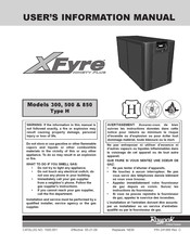 Raypak XFYRE 500 User's Information Manual