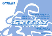 Yamaha GRIZZLY 700 FI YFM7FGPX Owner's Manual