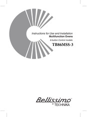 Technika Bellissimo TB86MSS-3 Instructions For Use Manual