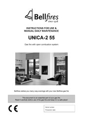 Bellfires UNICA-2 55 Instructions For Use & Manual Daily Maintenance