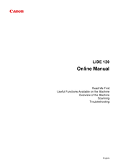 Canon CanoScan LiDE 120 Online Manual
