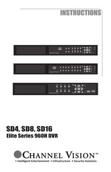 Channel Vision SD16 Instruction