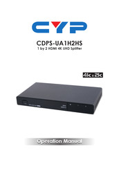 CYP CDPS-UA1H2HS Operation Manual