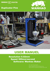 WANHAO Duplicator Five User Manual