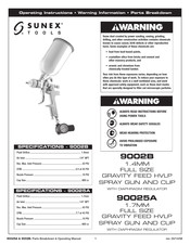 Sunex Tools 90025A Operating Instructions Manual