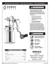Sunex Tools 9003A Operating Instructions Manual