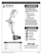 Sunex Tools 9013B Operating Instructions Manual
