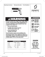 Sunex tools SX494 Manuals | ManualsLib