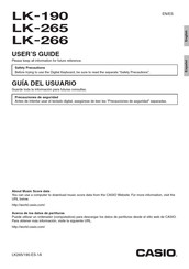 rodear Correo Emociónate Casio LK-266 Manuals | ManualsLib