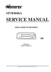 Memorex MVR4046A Service Manual