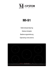 M-system MI-91 Operating Instructions Manual