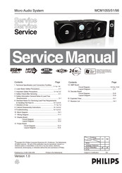 Philips MCM1055/51/98 Service Manual