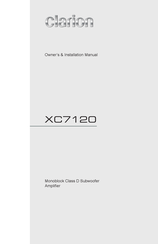 Clarion XC7120 Owners & Installation Manual