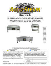 Accu-Steam PG24A Installation & Operator's Manual