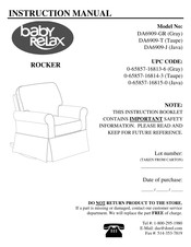 Baby Relax DA6909-GR Instruction Manual