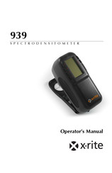 X-Rite 939 Operator's Manual