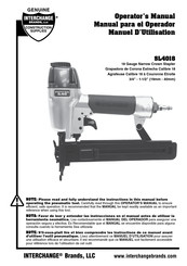 Interchange SL4018 Operator's Manual