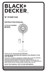 Black & Decker BFSR18 Instruction Manual