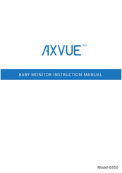 Axvue E650 Instruction Manual