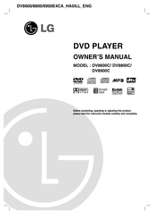 LG DV8900C Owner's Manual
