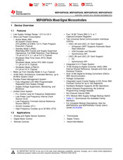 Texas Instruments MSP430F6435 Manual