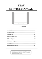 Teac CT-M6855S Service Manual
