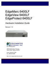 Edgewater Networks EdgeView 6400LF Hardware Installation Manual