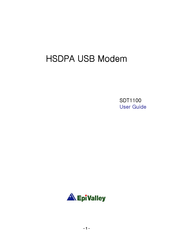 EpiValley SDT1100 User Manual