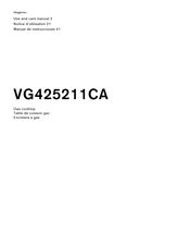 Gaggenau VG425211CA Use And Care Manual
