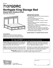 Whittier Wood 7137GDRC Assembly Instructions Manual