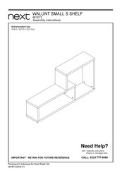 Next WALUNT SMALL S SHELF Assembly Instructions Manual