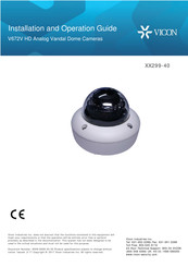 Vicon V672V Installation And Operation Manual