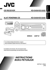 JVC KD-G436 Instructions Manual