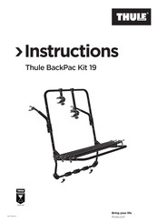 Thule BackPac Kit 19 Instructions Manual