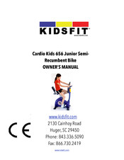 KIDSFIT Cardio Kids 656 Junior Owner's Manual