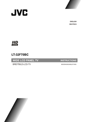 JVC Wide LCD Panel TV LT-32F70BC Instructions Manual