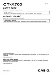 Casio CT-X700 User Manual