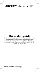 Archos Archos Access 50 3G Quick Start Manual