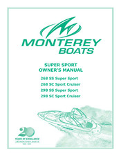 Monterey Boats 298 SS Super Sport Owner's Manual