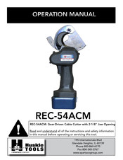 Huskie Tools REC-54ACM Operation Manual