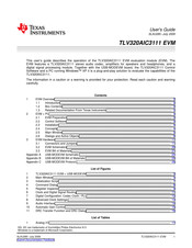 Texas Instruments TLV320AIC3111 EVM User Manual