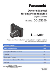 Panasonic Lumix DC-ZS200 Owner's Manual