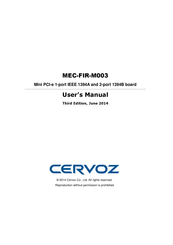 Cervoz MEC-FIR-M003 User Manual