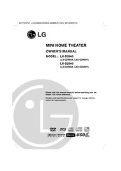 LG LX-D2960A Owner's Manual