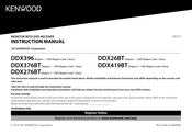 Kenwood DDX396 Instruction Manual