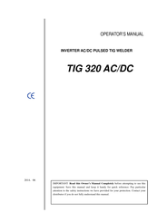 Top Gun TIG 320 AC/DC Operator's Manual