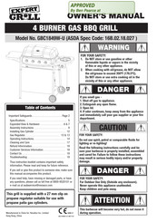 EXPERT GRILL GBC1849W-U Owner's Manual